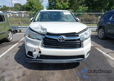 2015 Toyota Highlander Xle V6 from USA, damaged, VIN 5TDKKRFH2FS066592